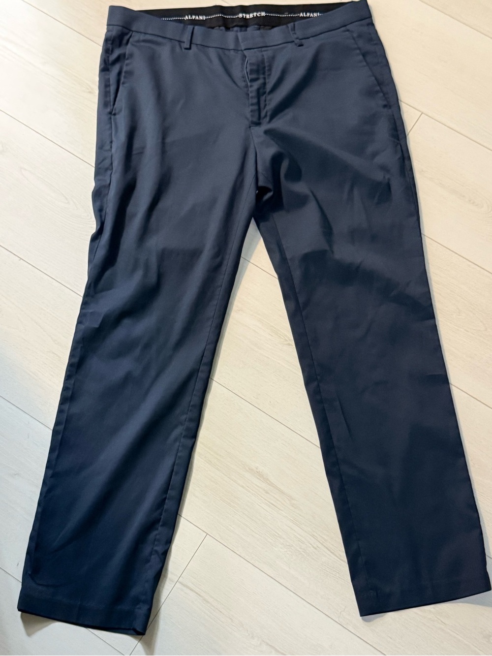 Alfani Men's Dark Navy Stretch Dress Pants